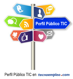 El Perfil Público Profesional de Tecnoempleo, en Redes Sociales, Blogs, Email, etc...