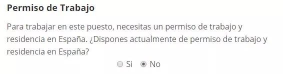 Identificar a los candidatos sin permiso de trabajo