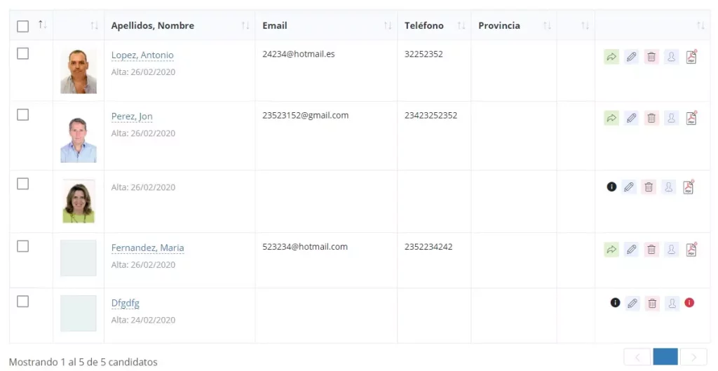 Gestiona todos tus CVs desde tecnoempleo.com