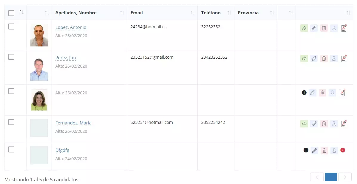 Gestiona todos tus CVs desde tecnoempleo.com