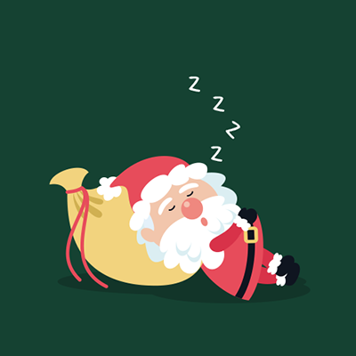 Papa Noel dormido